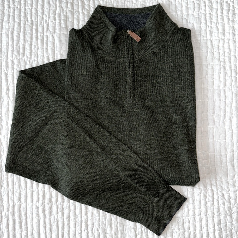 Brand New w Tags! WHTE STUFF UK Ramble Merino Funnel Pullover in Forest Size XXL